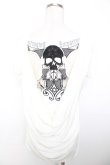 画像2: GHOST of HARLEM / バックドレープスカルトップス F 白 Y-25-12-04-093-GL-TO-SZ-ZY (2)