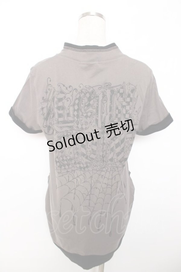 画像2: ALGONQUINS / 手骨pt半袖パーカー F ブラウン系 Y-25-12-04-094-AL-TO-SZ-ZY (2)