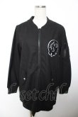 画像1: HELL CAT PUNKS / ワッペ付きロングブルゾン F ブラック Y-25-12-04-103-PU-JA-SZ-ZY (1)