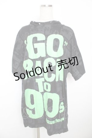 画像: SUPER LOVERS / GO BACK TO 90S BIG Tシャツ F 黒 Y-25-12-04-105-PU-TO-SZ-ZY