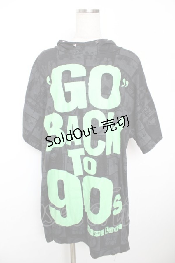 画像1: SUPER LOVERS / GO BACK TO 90S BIG Tシャツ F 黒 Y-25-12-04-105-PU-TO-SZ-ZY (1)