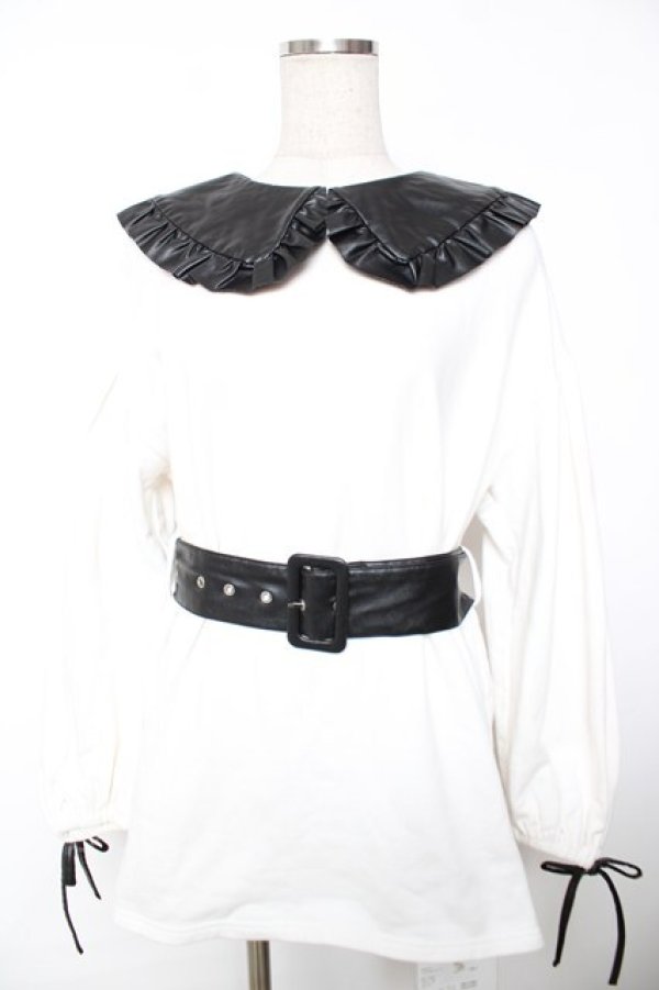 画像1: Bubbles / ベルト付きワンピース F 白 Y-25-12-04-118-CA-OP-SZ-ZY (1)