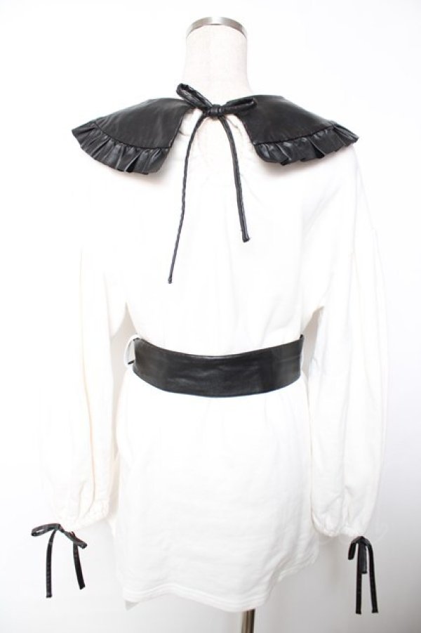 画像2: Bubbles / ベルト付きワンピース F 白 Y-25-12-04-118-CA-OP-SZ-ZY (2)