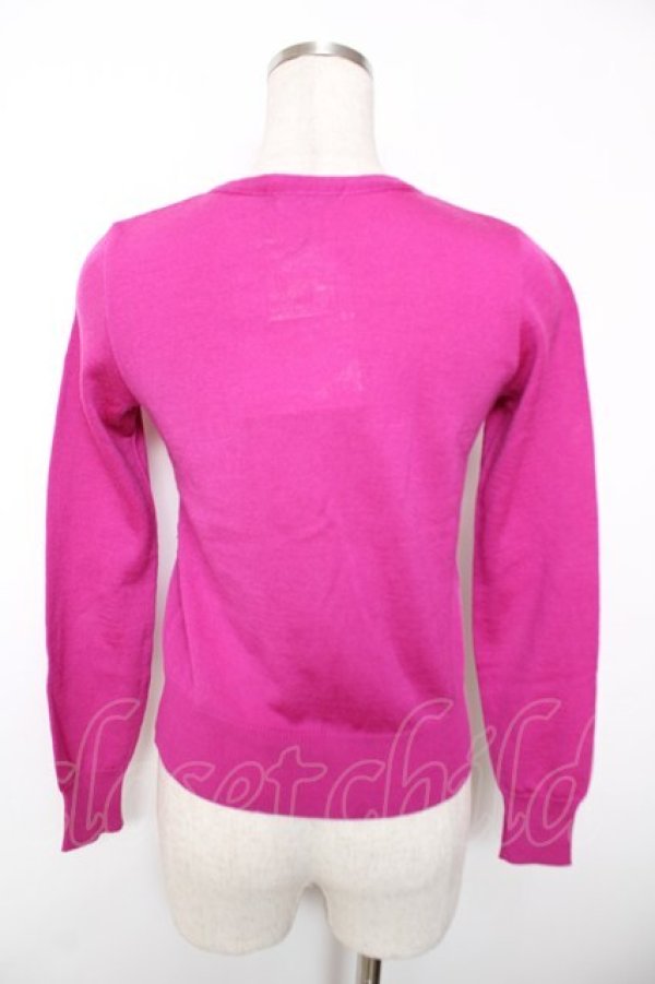 画像2: MILK / ポケット刺繍カーディガン  パープル Y-25-12-04-119-ML-TO-SZ-ZY (2)