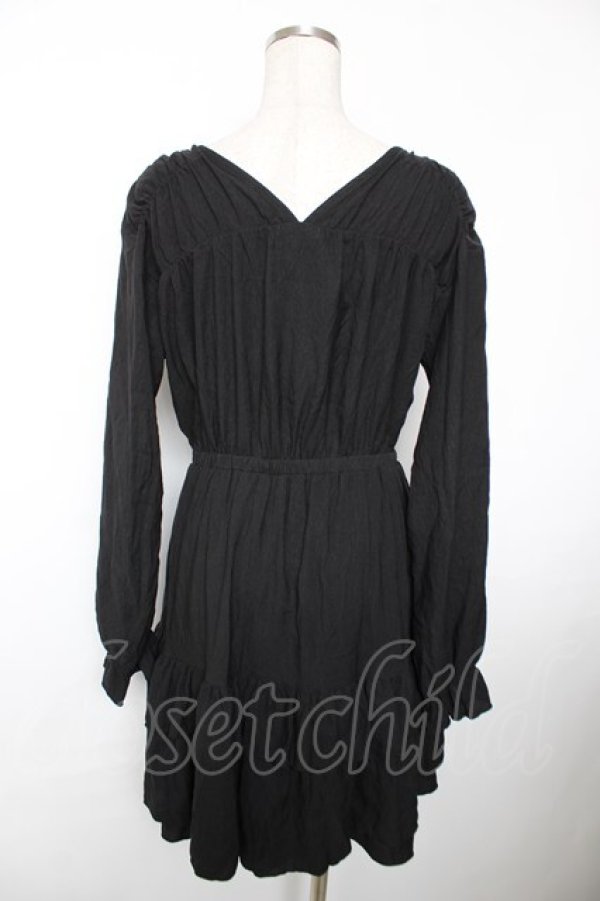 画像2: axes femme / イレヘムフリルチュニック F 黒 Y-25-12-04-122-AX-TO-SZ-ZY (2)