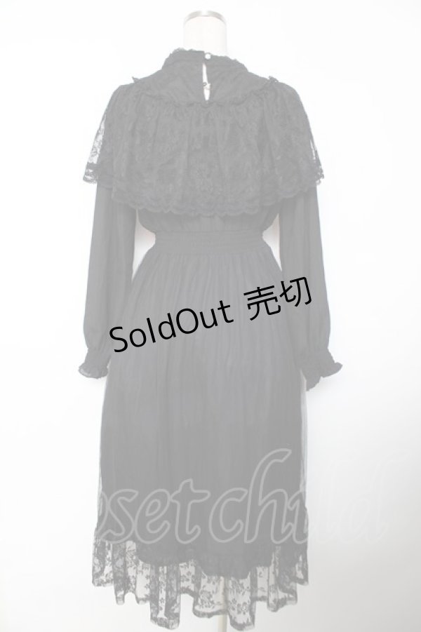 画像2: axes femme / ヴィンテージ風ドレス F 黒 Y-25-12-04-123-AX-OP-SZ-ZI (2)