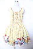 画像1: Angelic Pretty / Honey Cakeラウンドジャンパースカート  イエロー Y-25-12-04-140-AP-OP-SZ-ZY (1)