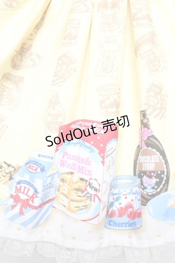 画像4: Angelic Pretty / Honey Cakeラウンドジャンパースカート  イエロー Y-25-12-04-140-AP-OP-SZ-ZY (4)