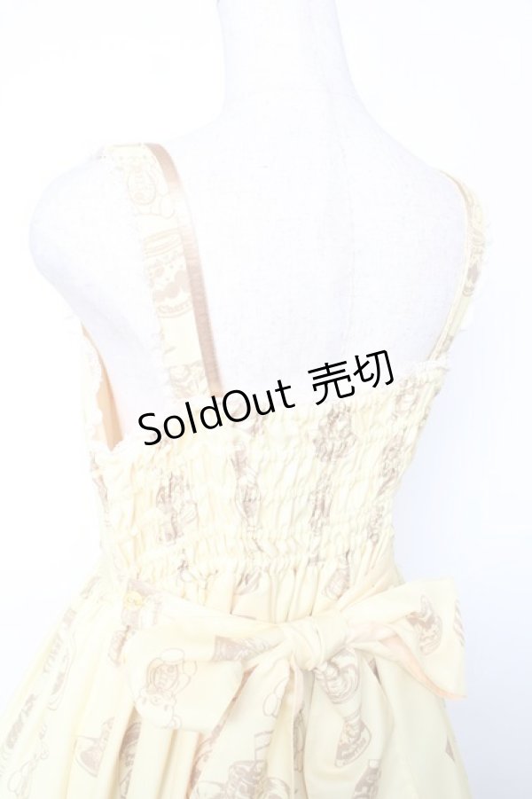 画像5: Angelic Pretty / Honey Cakeラウンドジャンパースカート  イエロー Y-25-12-04-140-AP-OP-SZ-ZY (5)