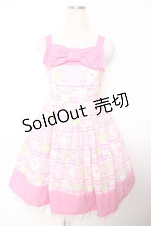 画像: Angelic Pretty / ホイップマジック胸リボンジャンパースカート  ピンク Y-25-12-04-141-AP-OP-SZ-ZY