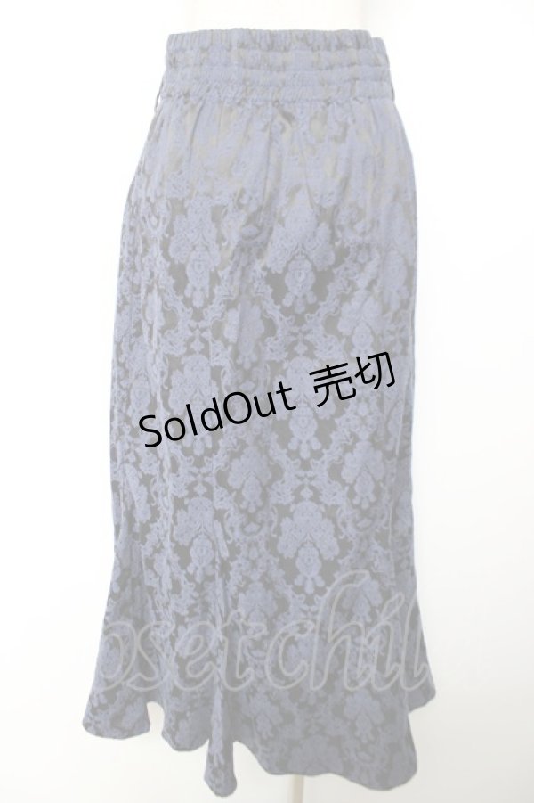 画像2: axes femme POETIQUE / オーナメント柄スカート M 紺 Y-25-12-04-142-AX-SK-SZ-ZI (2)