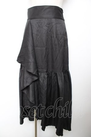 画像: axes femme POETIQUE / ラッフルフリルマーメイドスカート M 黒 Y-25-12-04-144-AX-SK-SZ-ZY