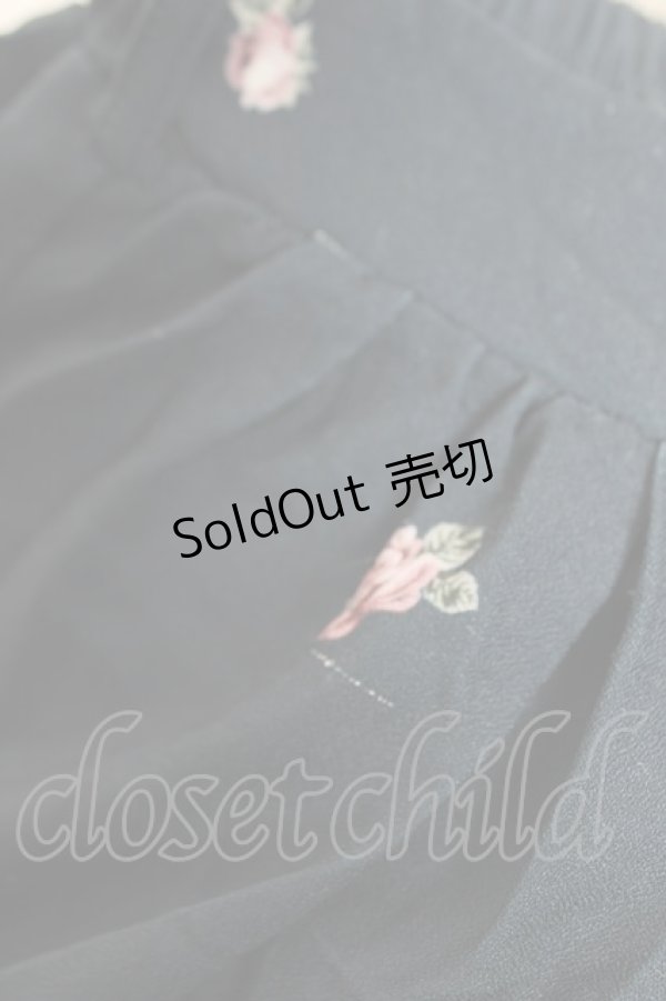 画像3: axes femme / パネル花柄フレアスカート M 紺 Y-25-12-04-148-AX-SK-SZ-ZI (3)