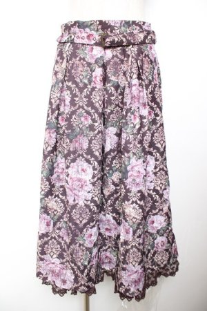 画像: axes femme NOSTALGIE / オーナメントスカート M ワイン Y-25-12-04-149-AX-SK-SZ-ZI