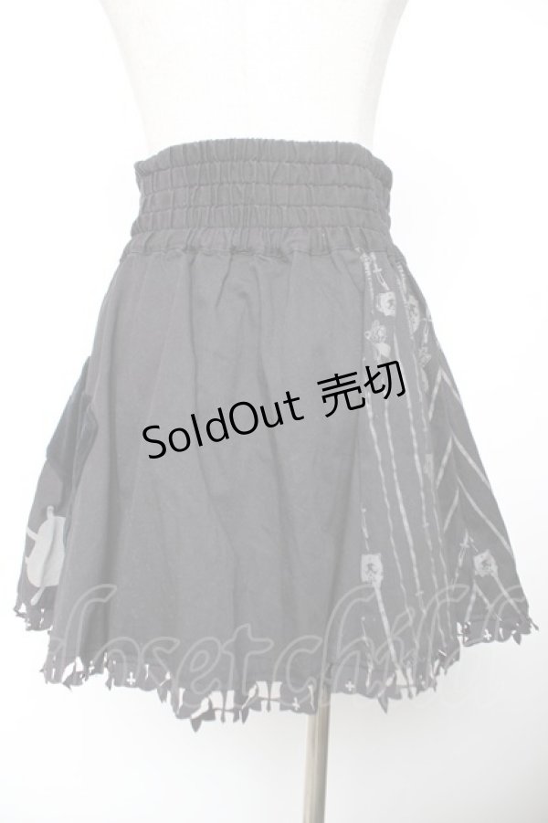 画像2: HANGRY&ANGRY / キャラクターモチーフ切替スカート  黒 Y-25-12-04-151-HN-SK-SZ-ZY (2)