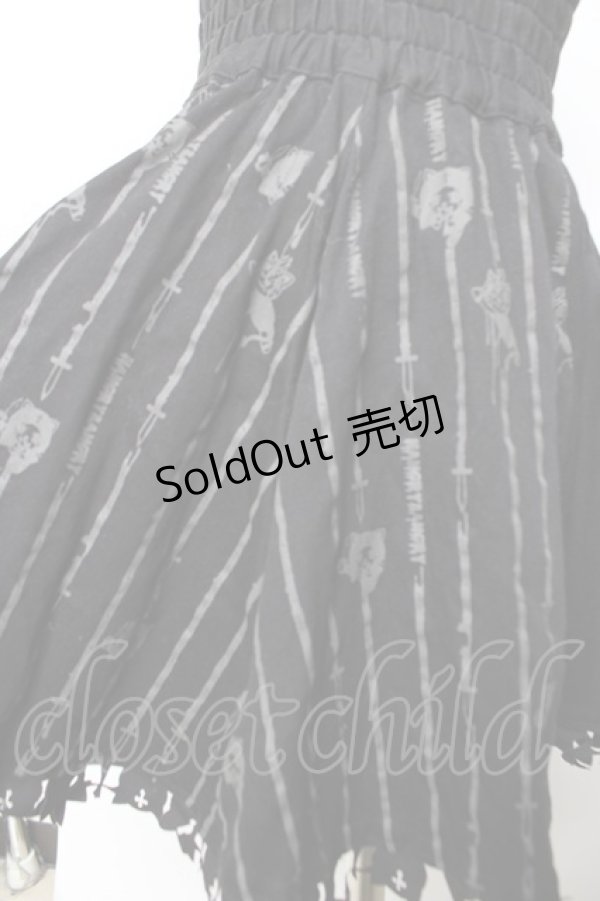 画像4: HANGRY&ANGRY / キャラクターモチーフ切替スカート  黒 Y-25-12-04-151-HN-SK-SZ-ZY (4)