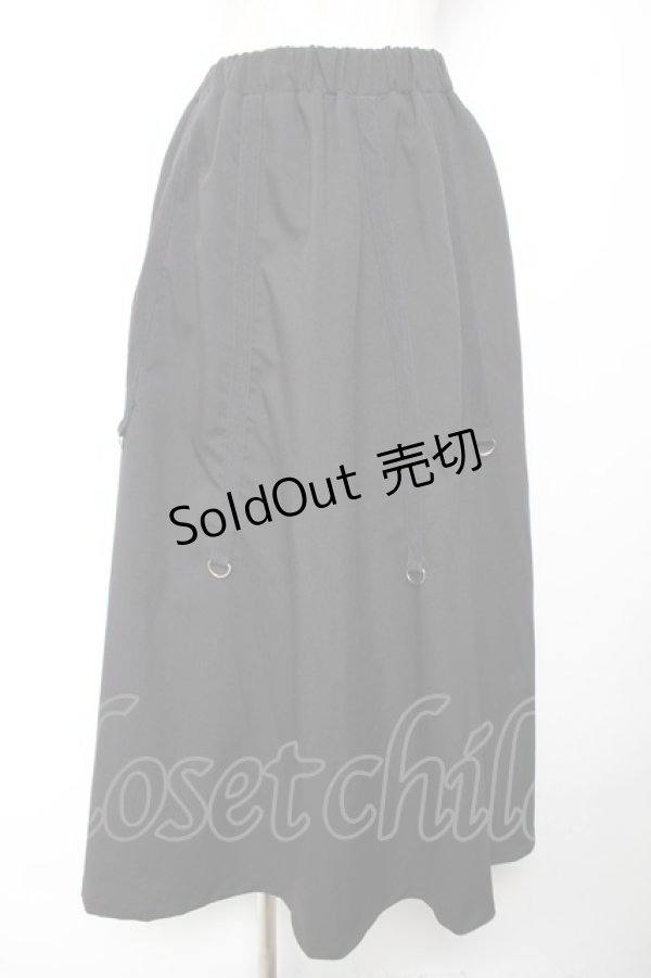 画像1: Drug Honey / Dリング付きスカート  黒 Y-25-12-04-153-PU-SK-SZ-ZY (1)