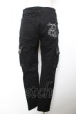 画像2: GHOST of HARLEM / ポケット刺繍パンツ M 黒 Y-25-12-04-157-GL-PA-SZ-ZY (2)