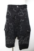 画像1: MINT NeKO / プリント総柄ハーフパンツ  黒 Y-25-12-04-158-HN-PA-SZ-ZY (1)