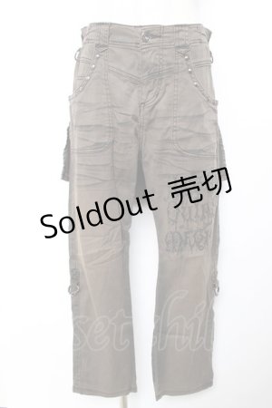 画像: ALGONQUINS / フラップ付きパンツ F カーキ Y-25-12-04-160-AL-PA-SZ-ZY