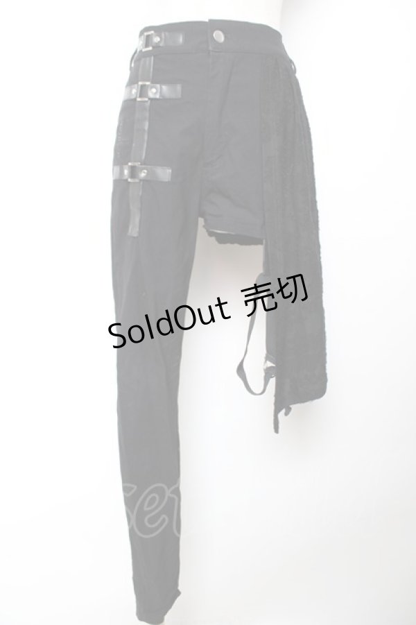 画像1: NieR CLOTHING / SEXY STYLISH PANTS  黒 Y-25-12-04-168-PU-PA-SZ-ZY (1)