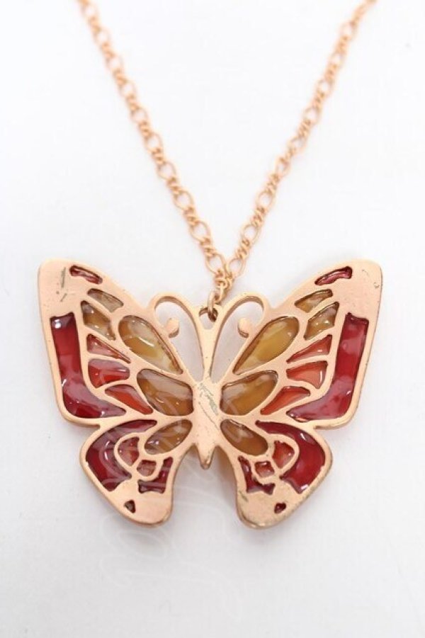 画像2: axes femme / 蝶モチーフネックレス   Y-25-12-04-018-AX-CO-SZ-ZY (2)