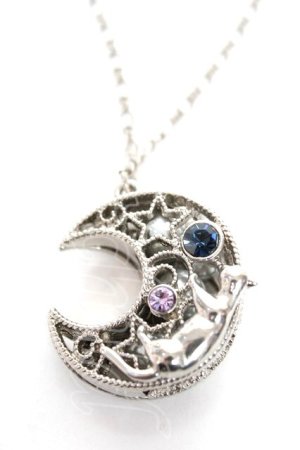 画像: axes femme / ムーンキャット ネックレス  シルバー Y-25-12-04-019-AX-AC-SZ-ZY