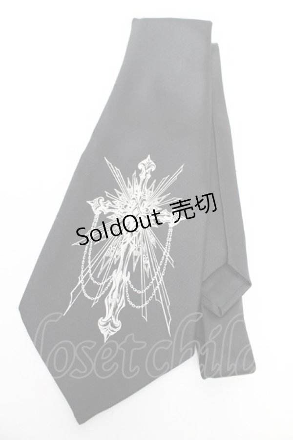 画像1: BPN / プリントネクタイ  黒 Y-25-12-04-023-GO-ZA-SZ-ZY (1)