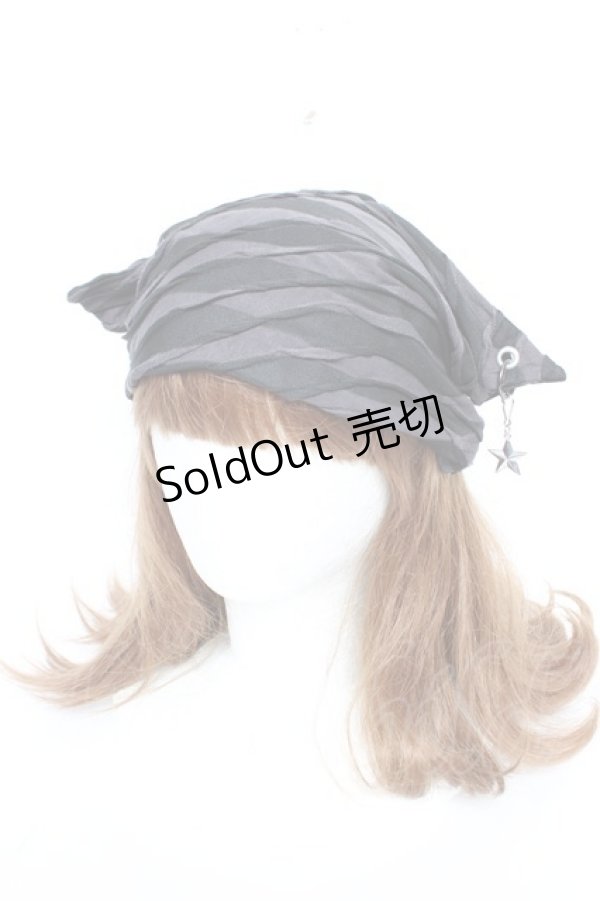 画像1: PEACE NOW / /ボーダーネコ耳帽子  黒×グレー Y-25-12-04-028-PU-AC-SZ-ZY (1)