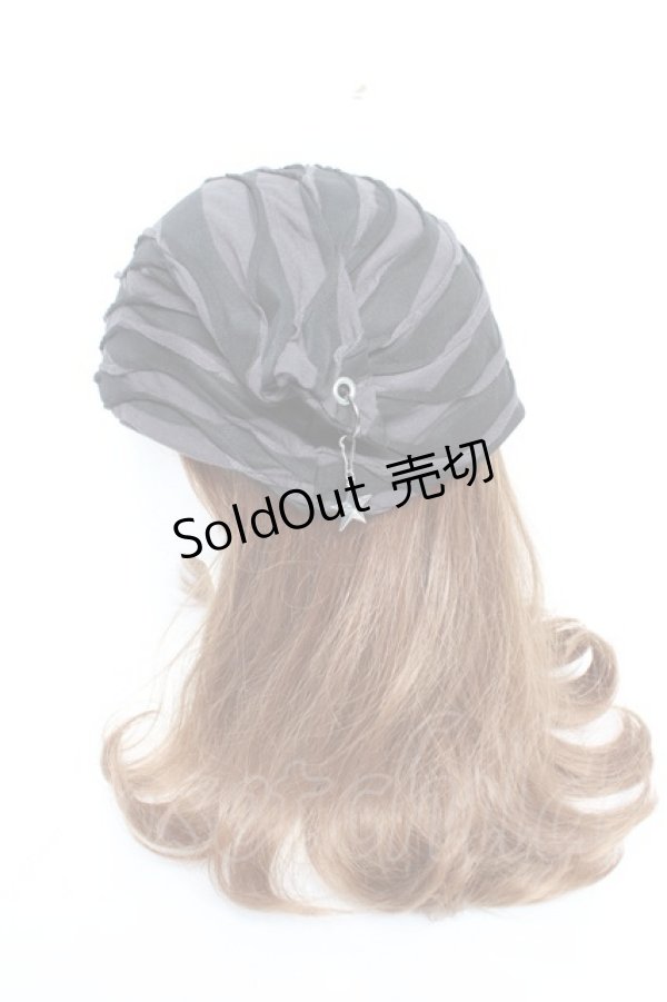 画像2: PEACE NOW / /ボーダーネコ耳帽子  黒×グレー Y-25-12-04-028-PU-AC-SZ-ZY (2)