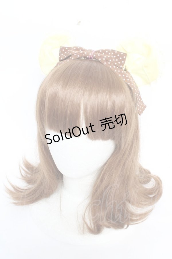 画像1: Angelic Pretty / Honey Bear's Cafeカチューシャ  ブラウン Y-25-12-04-029-AP-AC-SZ-ZY (1)