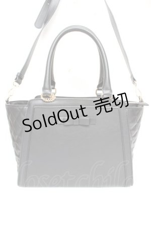 画像: ｍ petit by misako / サンリオキャラクターズ チャーム付き 2way バッグ  中黒 Y-25-12-04-032-LO-ZA-SZ-ZY