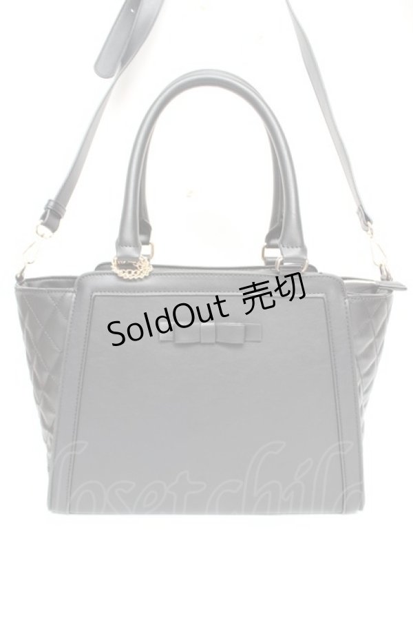 画像1: ｍ petit by misako / サンリオキャラクターズ チャーム付き 2way バッグ  中黒 Y-25-12-04-032-LO-ZA-SZ-ZY (1)