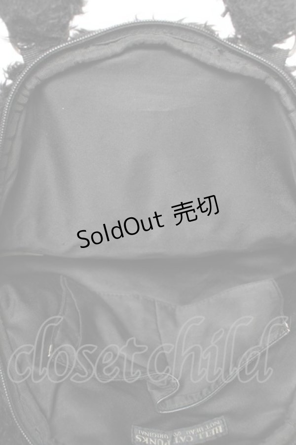 画像5: HELL CAT PUNKS / ネコミミファーバッグ  黒 Y-25-12-04-034-PU-BG-SZ-ZY (5)