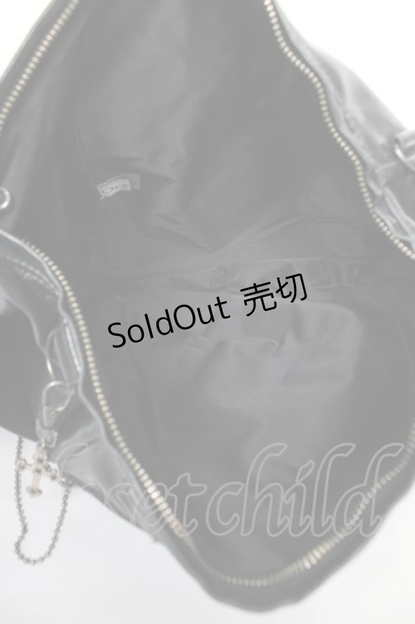 画像3: Ozz On / チェーン付き半月ショルダーバッグ  黒 Y-25-12-04-036-OO-BG-SZ-ZY (3)