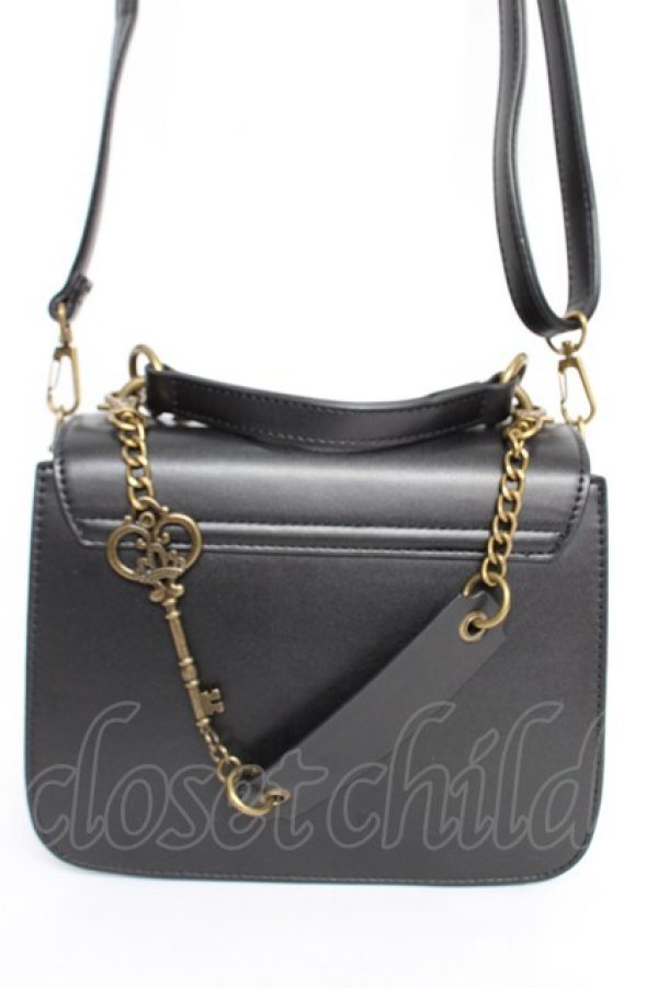 画像2: axes femme / 鍵×チェーンポシェット F 黒 Y-25-12-05-041-AX-BG-SZ-ZY (2)