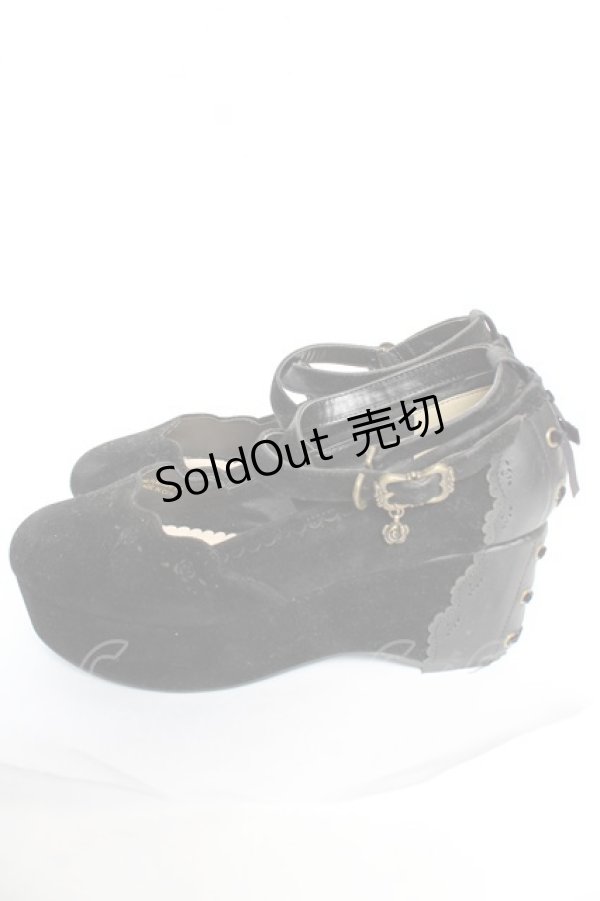 画像2: axes femme POETIQUE / 厚底ボリュームヒールパンプス  黒Y-25-12-05-046-AX-SH-SZ-ZTK030 (2)