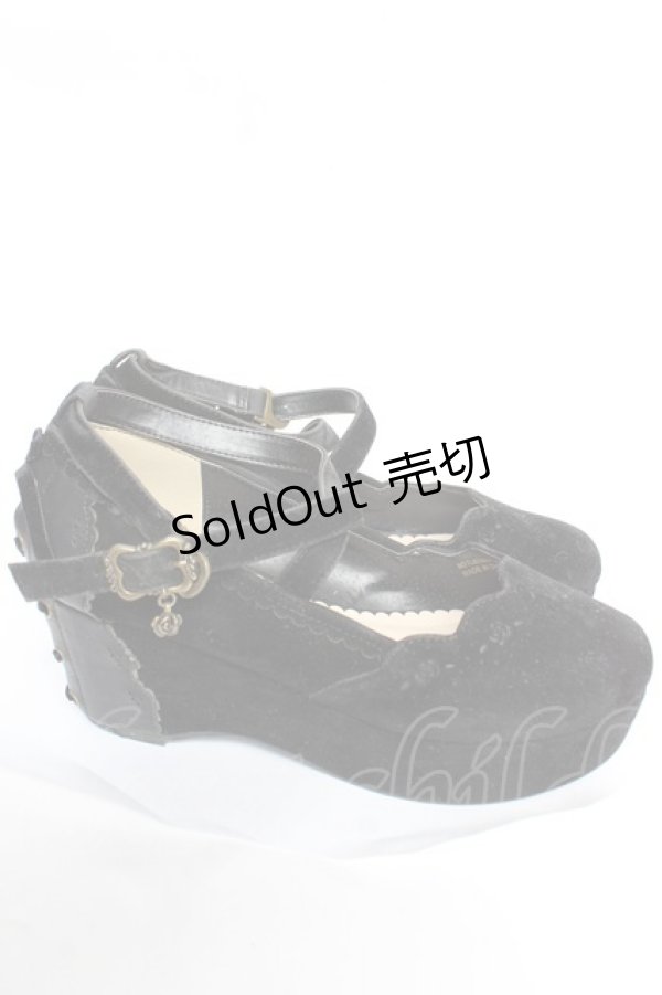 画像4: axes femme POETIQUE / 厚底ボリュームヒールパンプス  黒Y-25-12-05-046-AX-SH-SZ-ZTK030 (4)