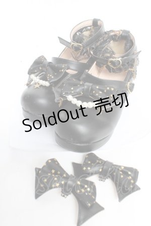 画像: 老董世家 / スターリボンパンプス  黒 Y-25-12-05-047-LO-SH-SZ-ZY