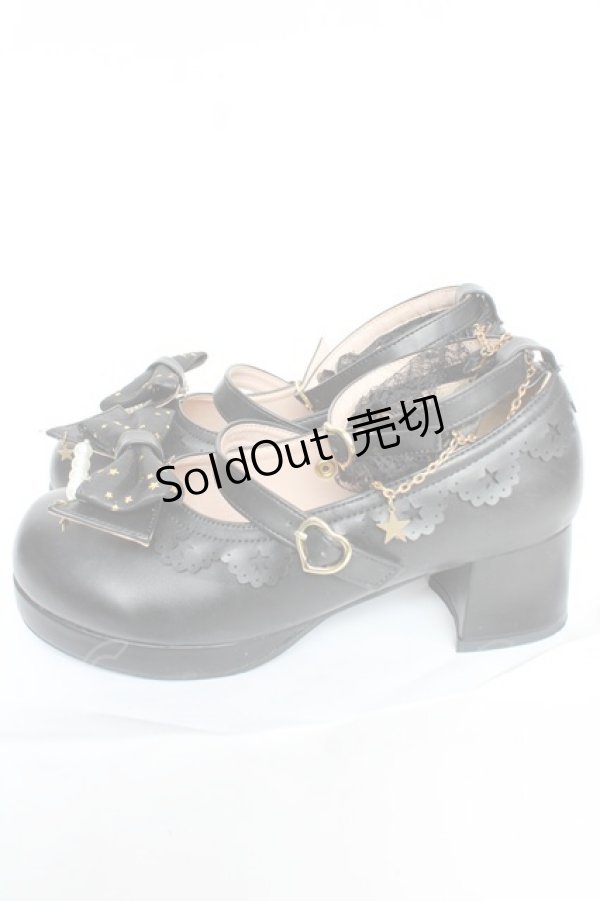 画像2: 老董世家 / スターリボンパンプス  黒 Y-25-12-05-047-LO-SH-SZ-ZY (2)