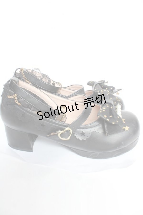 画像4: 老董世家 / スターリボンパンプス  黒 Y-25-12-05-047-LO-SH-SZ-ZY (4)