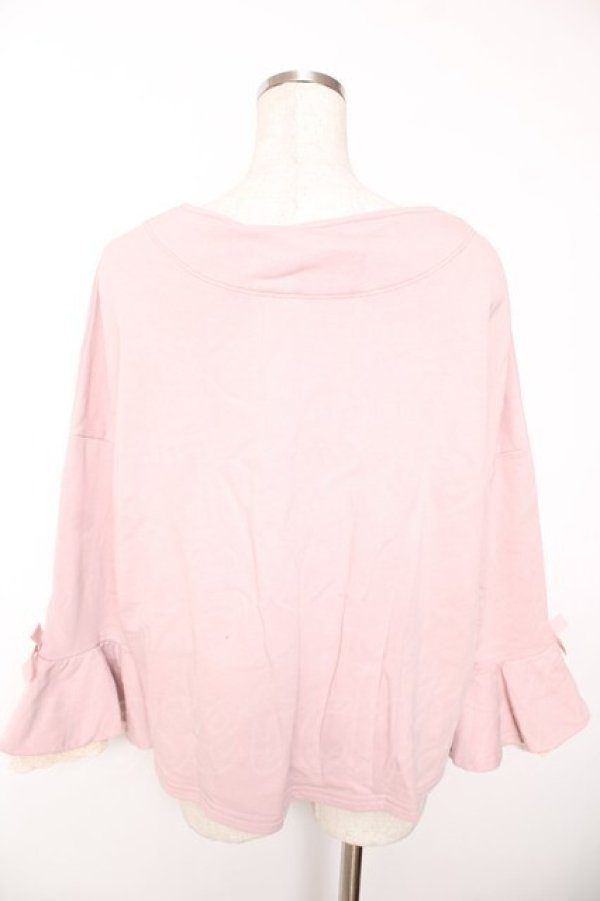 画像2: Cherir la femme / 袖リボンスウェットトップス M ピンク Y-25-12-05-051-LO-TO-SZ-ZY (2)