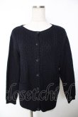画像1: Cherir la femme / 後ろレースニットカーディガン M 紺 Y-25-12-05-054-LO-TO-SZ-ZY (1)