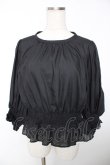 画像1: Franche Lippee / シャーリングぽて袖ブラウス M 黒 Y-25-12-05-058-LO-BL-SZ-ZY (1)