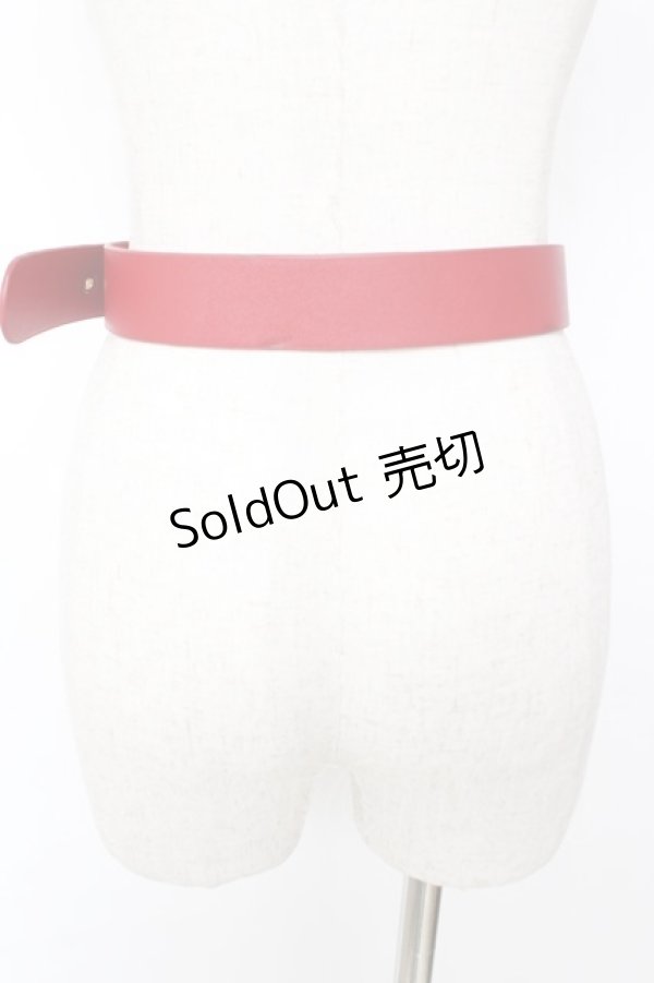 画像2: To Alice / ハートバックルベルト  赤 Y-25-12-05-010-LO-ZA-SZ-ZY (2)