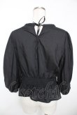 画像2: Franche Lippee / シャーリングぽて袖ブラウス M 黒 Y-25-12-05-058-LO-BL-SZ-ZY (2)
