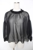 画像1: Franche Lippee / くらげブラウス M 黒 Y-25-12-05-059-LO-BL-SZ-ZY (1)