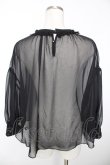画像2: Franche Lippee / くらげブラウス M 黒 Y-25-12-05-059-LO-BL-SZ-ZY (2)