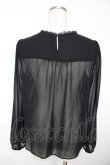 画像2: Franche Lippee / シフォンブラウス M 黒 Y-25-12-05-060-LO-BL-SZ-ZY (2)