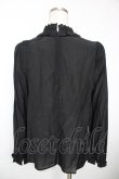 画像2: franche lippee black / フリルスタンドカラーブラウス M 黒 Y-25-12-05-061-LO-BL-SZ-ZY (2)